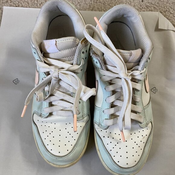 Women's Nike Dunk Low Barely Green Sneakers - Picture 2 of 9